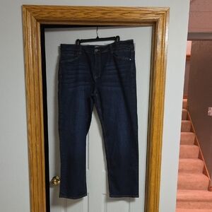 Stylish Dark Blue Men's Straight Jeans